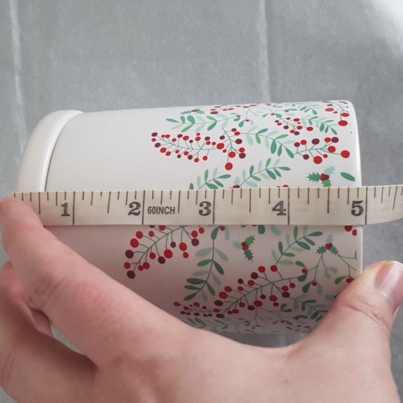 David’s Tea Holly Berry Holiday Tea Coffee Ceramic Canister - Picture 8 of 15